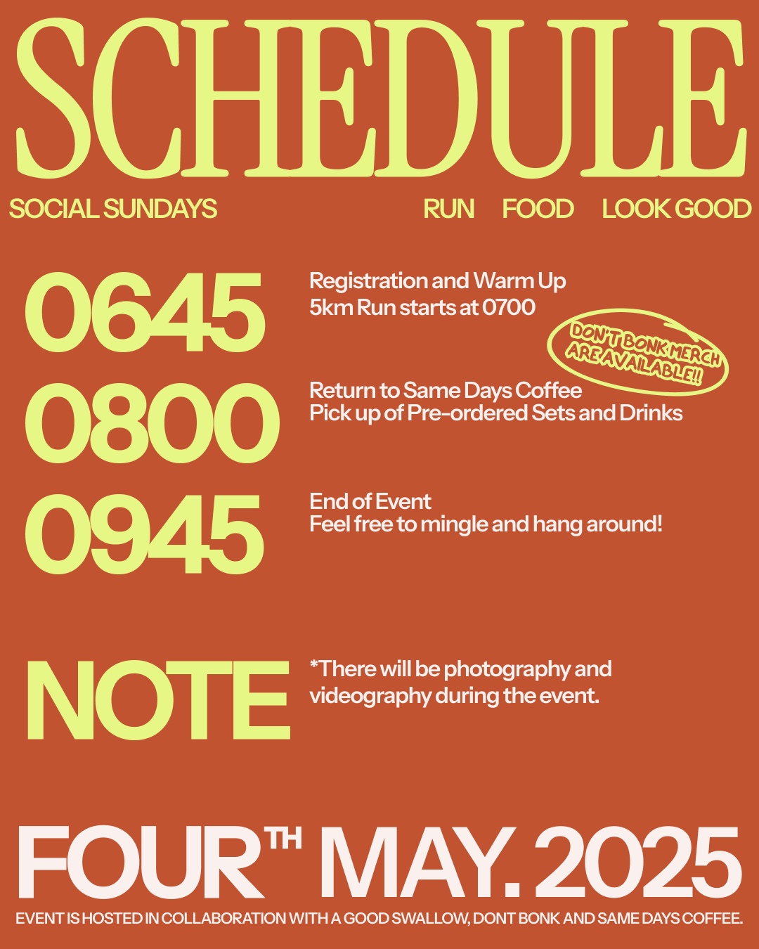 4 May 2025: Social Sundays with A Good Swallow