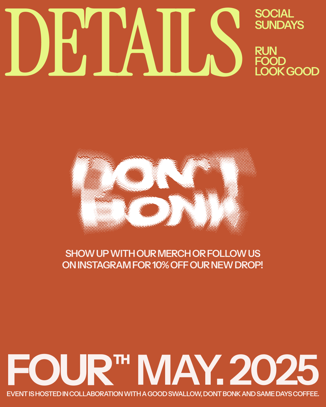 4 May 2025: Social Sundays with A Good Swallow